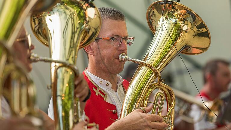 Unter anderem im Programm: die Püssensheimer Musikanten. Unter anderem im Programm: die Püssensheimer Musikanten.