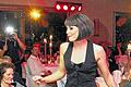 Schwarze Strapse: Eine Szene aus &bdquo;Cabaret&ldquo; bei der Musical Dinner Show, die bis Ende Februar immer am Wochenende auf der Steinburg zu sehen ist.ERNST LAUTERBACH