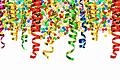 Confetti colorful streamer Banner party decoration       -  _