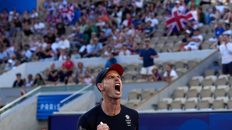 Paris 2024 - Tennis       -  Andy Murray hat im Doppel eine beeindruckende Serie von Matchbällen abgewehrt.