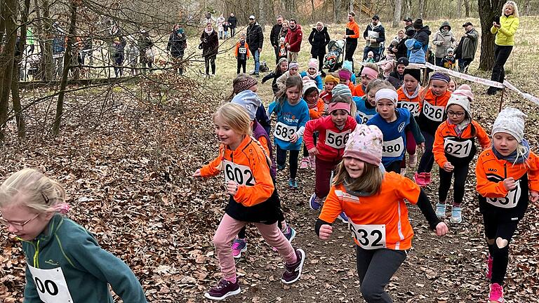 Crosslauf Gambach: Der Bambini II Lauf (Jahrgänge 2017/2018).