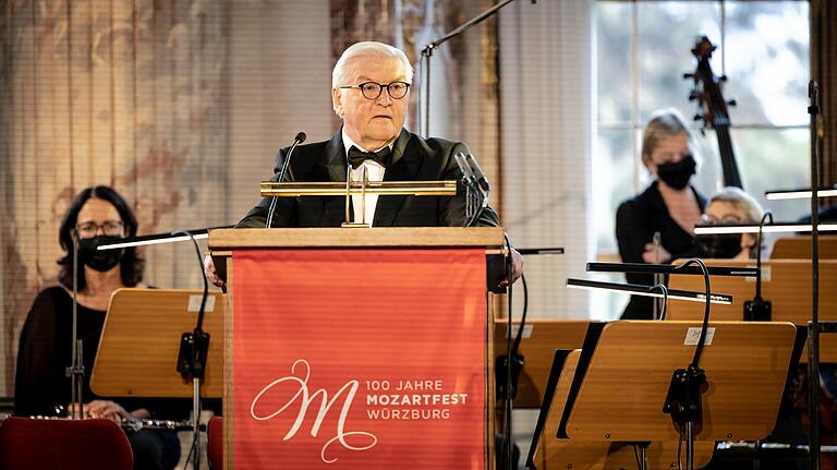 Zeigte sich als Kenner von Mozarts Werk: Bundespräsident Frank-Walter Steinmeier.