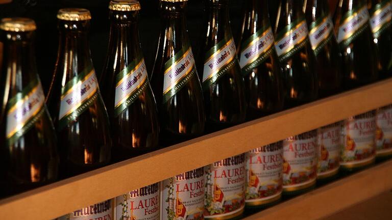 Gibt's auch in Flaschen: das Laurenzi-Festbier.
