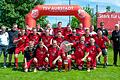 Der TSV Aubstadt III ist Meister der B-Klasse Rhön 4 (hinten von links): Vorsitzender Herbert Köhler, Leon Gessner, Bruce Büttner, Louis Gerner, Stefan Abschütz, David Abschütz, Paul Gessner, Sebastian Abschütz, stellvertretender Vorsitzender Michael Bachmann, Daniel Rottenberger, Werner Krautsberger sowie (Mitte von links) Nico Jung, Marco Wirsing, Nico Weißberg, Florian Stumpf, Andreas Heuring, Simon Gerner, Trainer Dominik Köhler und (vorne von links) Elias Wachenbrönner, Benjamin Mauer, Peter Rittweger, Aaron Wachenbrönner und Leon Mauer.