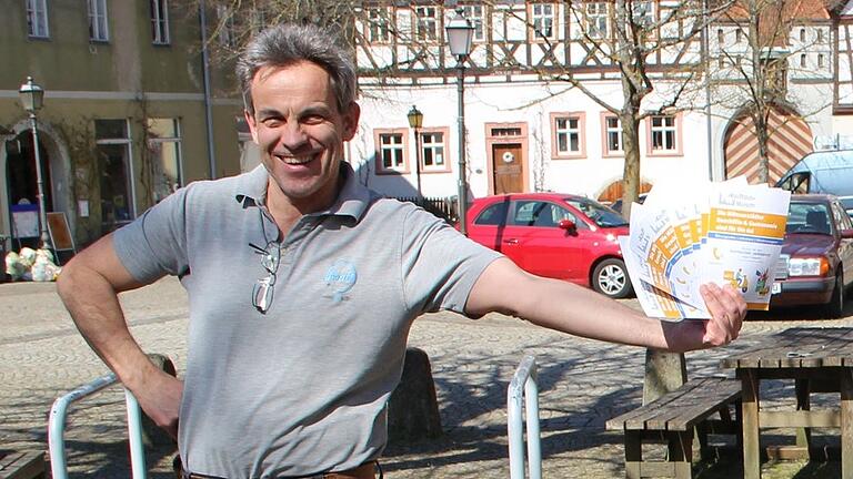 Arno Reuscher ist Vorsitzender des Gewerbevereins 'Kaufhaus Mürscht' in Münnerstadt. Arno Reuscher ist Vorsitzender des Gewerbevereins 'Kaufhaus Mürscht' in Münnerstadt.
