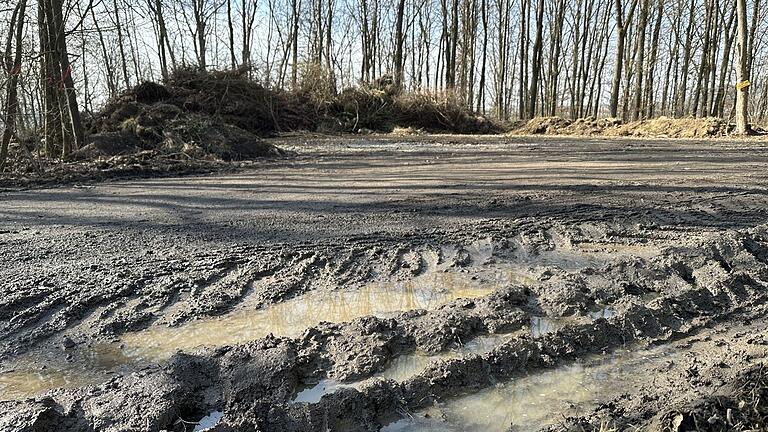 Die Zufahrt zum Grünabfallplatz sollte hergerichtet werden, nachdem der Platz bereits planiert wurde. Gerade bei schlechtem Wetter sei die Zufahrt ein Problem.