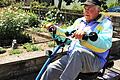 Mit operierten Fußgelenken: Radfahren hält Martin Hartmann (83) aus Dürrfeld fit - auch mit einem 'Dreirad'