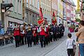 Bei sehr gutem Wetter marschierten die Feuerwehrleute der drei Freiwilligen Feuerwehren Bad Brückenau, Römershag und Volkers nach dem Gottesdienst in der Stadtpfarrkirche mit musikalischer Begleitung durch die Georgi-Bläser ins Feuerwehrhaus.       -  Bei sehr gutem Wetter marschierten die Feuerwehrleute der drei Freiwilligen Feuerwehren Bad Brückenau, Römershag und Volkers nach dem Gottesdienst in der Stadtpfarrkirche mit musikalischer Begleitung durch die Georgi-Bläser ins Feuerwehrhaus.