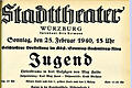 Von Februar bis April 1940 stand George Bizets Oper &bdquo;Carmen&ldquo; auf dem Spielplan des Würzburger Stadttheaters.