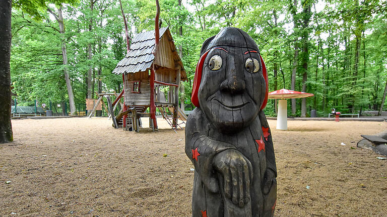 Im Schweinfurter Wildpark kann man nicht nur Tiere bewundern, sondern auch spielen.&nbsp;