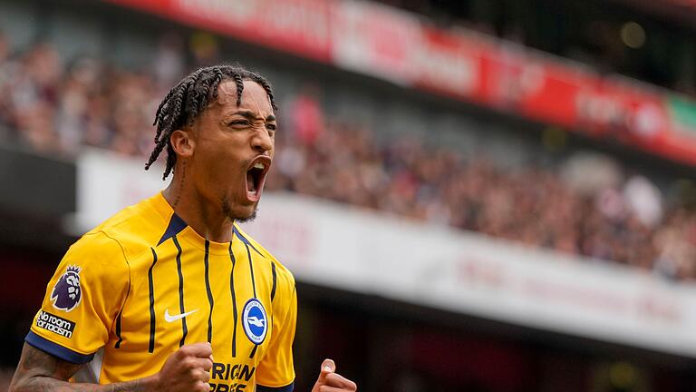 FC Arsenal - Brighton & Hove Albion       -  Bejubelt seinen Ausgleichstreffer: Joao Pedro von Brighton & Hove Albion.