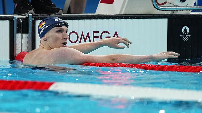 Paris 2024 - Schwimmen       -  Lukas Märtens hat das Finale über 200 Meter Rücken erreicht.