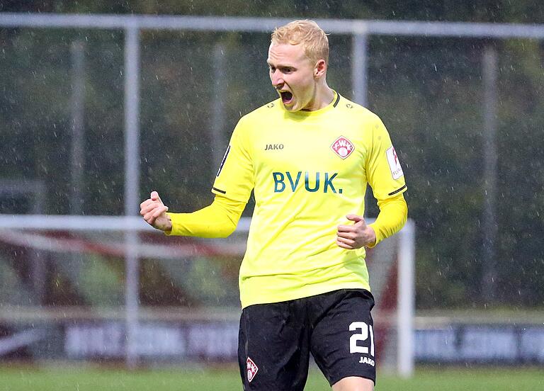 Selbstbewusster Auftritt: Kickers-Doppeltorschütze Luke Hemmerich.