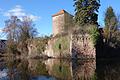 Die Wasserburg von Burgsinn mit dem 22 Meter hohen Bergfried.