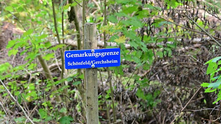 Bei der Gemarkungsgrenze von Schönfeld und Gerchsheim findet man noch Reste einer ehemaligen Keltenschanze.