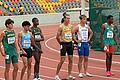 Mit großer Zuversicht war David Scheller (Vierter von links) zur Leichtathletik U-20-Weltmeisterschaft nach Peru gefahren. Dennoch verpasste der für die LG Main-Spessart startende Reichenberger über 1500 Meter die Endlaufqualifikation.&nbsp;