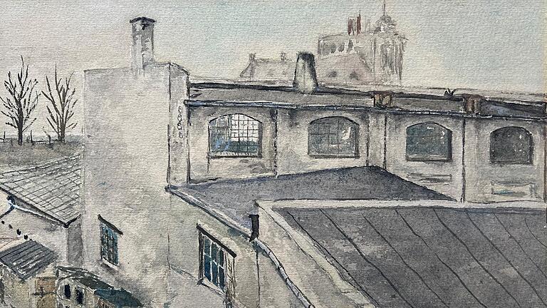 Ein Gemälde der alten Schreinerei Hein in der Würzburger Zellerau. Gemalt von Friedrich Hein, dem Bruder des damaligen Inhabers, Joseph Hein. Ein Gemälde der alten Schreinerei Hein in der Würzburger Zellerau. Gemalt von Friedrich Hein, dem Bruder des damaligen Inhabers, Joseph Hein. 