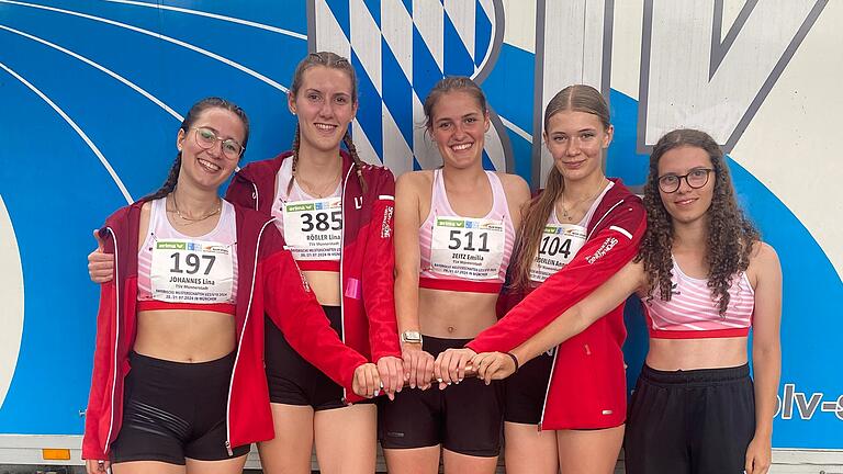 Leichtathletik       -  Über 4 x 100 Meter belegte die Staffel des TSV Münnerstadt bei den bayerischen Meisterschaften den elften Platz in der U18.