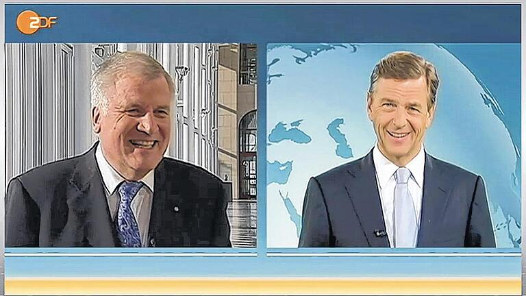 &bdquo;Das können Sie alles senden&ldquo;: Bayerns CSU-Ministerpräsident Horst Seehofer (links) hat im ZDF-Interview mit Claus Kleber deutliche Worte über die Landtagswahl in Nordrhein-Westfalen gefunden.