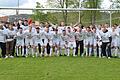 Der Meister der Fußball-Landesliga Nordwest –&nbsp;der TSV Karlburg: (hinten von links) Betreuer Marcel Rüsch, Betreuer Peter Buhn, Linus Eiselein, Max Lambrecht, Adrian Winter, Pascal Jeni, Maximilian Franz, Maurice Kübert, Marvin Schramm, Julian Meyer, Cedric Fenske, Rene Kohlhepp, Fabian Jordan, Nico Kuß, Trainer Markus Köhler, (vorne von links) Betreuer Jürgen Gold, Jari Heuchert, Jan Wabnitz, Marco Kunzmann, Fabio Tudor, Jonas Leibold, Cornelius Hock, Paul Karle, Markus Mjalov, Torwarttrainer Martin Spanheimer, Jan Martin, Kai Schlagmüller, Marvin Fischer-Vallecilla und Sebastian Fries, der spielender Co-Trainer ist.