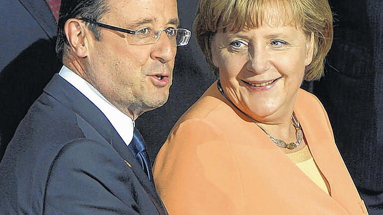 Deutsch-französische Freundschaft: François Hollande und Angela Merkel beim NATO-Gipfel in Chicago.