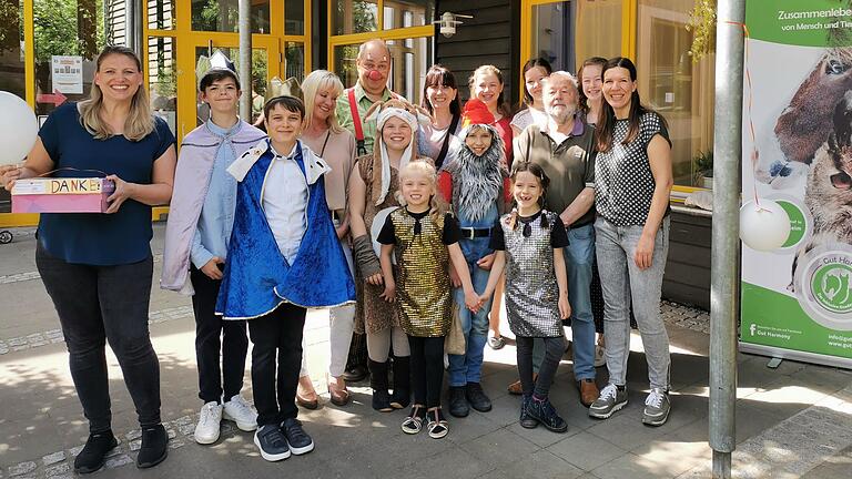 Christine Ehrenfels (links, Regie), Clown Böhnchen (Torsten Wittorff), und Kurt Egreder (rechts, Regie), Sabine Dorbath (ganz rechts, Regie).