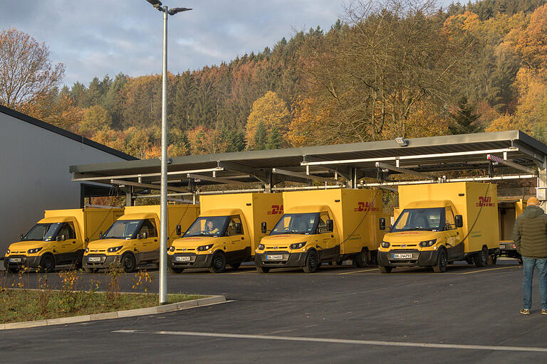 Im Rienecker Gewerbegebiet Dürrhoffeld hat sich die Deutsche Post DHL angesiedelt.