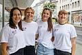 Fordern mit ihrer Initiative 'All in' die konsequente Umsetzung der UN-Behindertenrechtskonvention an Bayerns Schulen: Die Sonderpädagoginnen (von links) Veronika Nützel, Lea Höfer, Marthe Haas und Katharina Arbogast.