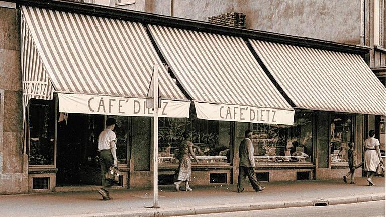 Heute Euro-Shop: das frühere Café Dietz in der Kaiserstraße.