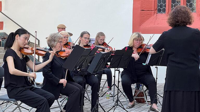 Das Streichorchester der Musikschule der Stadt Kitzingen mit Zweigstelle Iphofen.