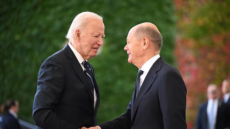 US-Präsident Biden in Berlin       -  Es ist der erste bilaterale Besuch Bidens in Deutschland in seiner knapp vierjährigen Amtszeit.