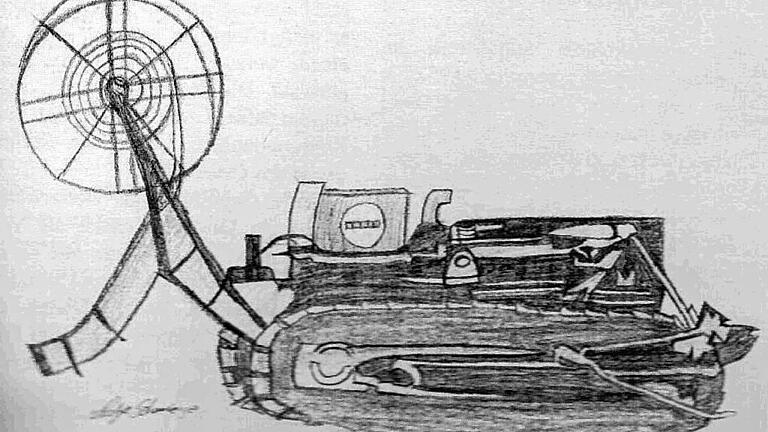Mit diesem Kabelpflug des Oswald Beauchamp aus Neuses bei Hofheim wurden erstmals bei Wülflingen Telefonkabel verlegt. Mit diesem Kabelpflug des Oswald Beauchamp aus Neuses bei Hofheim wurden erstmals bei Wülflingen Telefonkabel verlegt.