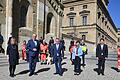 Ein Festakt in der Münchner Residenz zum Abschied (von l. nach r.): Innenminister Joachim Herrmann (CSU) mit Ehefrau Gerswid, Ex-Staatssekretär Gerhard Eck (CSU) und seiner Ehefrau Lissy, sowie dessen Nachfolger Sandro Kirchner (CSU).