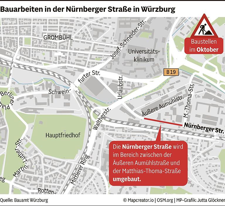 Hier droht im Oktober 2024 Staugefahr in Würzburg: Alle Baustellen, Sperrungen und praktische Umleitungen im Überblick Hier droht im Oktober 2024 Staugefahr in Würzburg: Alle Baustellen, Sperrungen und praktische Umleitungen im Überblick