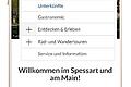 Die neue progressive Web-App des Tourismusverbands Spessart-Mainland bündelt Informationen für Besucher der Region.