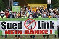 Trotz Widerstands entlang der geplanten Streckenführungen (hier in Thüringen), drücken die Betreiber der SuedLink-Stromtrasse kräftig aufs Tempo.&nbsp;