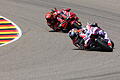 Motorrad-WM - GP Deutschland.jpeg       -  Jorge Martin (vorne) legte sich mächtig ins Zeug, um vor Francesco Bagnaia zu gewinnen.