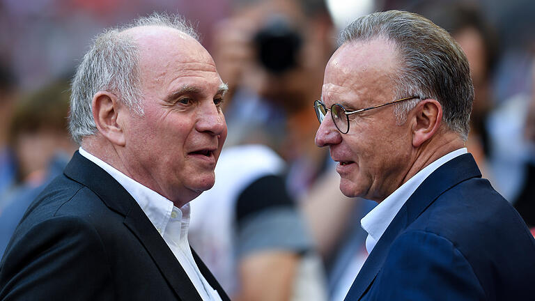 FC Bayern: Antwort eines Altherrenkickers - Gingen mit der Presse hart ins Gericht: FCB-Präsident Uli Hoeneß (links) und Vorstandschef Karl-Heinz Rummenigge. FC Bayern: Antwort eines Altherrenkickers - Gingen mit der Presse hart ins Gericht: FCB-Präsident Uli Hoeneß (links) und Vorstandschef Karl-Heinz Rummenigge.