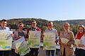 Laden am 27. Oktober zur zweiten Messe BioRegion Rhön ins Kloster Wechterswinkel ein (von links): Jörg Geier, Ilona Sauer (Stabsstelle Kreisentwicklung), Corinna Ullrich, Eberhard Räder, Claudia Hartmann und Annabell Helbling (Kreisentwicklung).