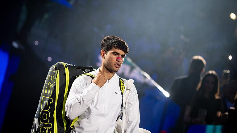 ATP-World Tour Finals - Rublew - Alcaraz       -  Carlos Alcaraz war vor seiner Anreise nach Turin krank geworden.