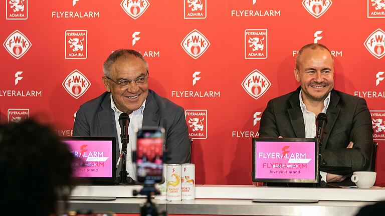 Im Januar 2020 wurde Felix Magath (links) als Head of Flyeralarm Global Soccer vorgestellt. 'Mit dem Ergebnis unserer Zusammenarbeit ist niemand zufrieden', sagt Thorsten Fischer rückblickend.