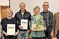Unser Bild zeigt (von links): Vorsitzende Herta Müller, Heike Bauer, Achim Bauer, Marita Schmitt, 2. Vorsitzenden und Abteilungsleiter Reinhold Gabel sowie Kreisvorsitzenden Markus Stockmann.       -  Unser Bild zeigt (von links): Vorsitzende Herta Müller, Heike Bauer, Achim Bauer, Marita Schmitt, 2. Vorsitzenden und Abteilungsleiter Reinhold Gabel sowie Kreisvorsitzenden Markus Stockmann.