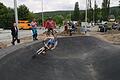 Die ersten Probefahrten im Pumptrack auf der neuen Rollsportanlage der Stadt Bischofsheim wurden bereits absolviert.