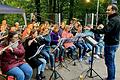 Das Sinfonische Blasorchester mit Dirigent Michael Hümpfner sorgte für gute Unterhaltung der Festgäste.