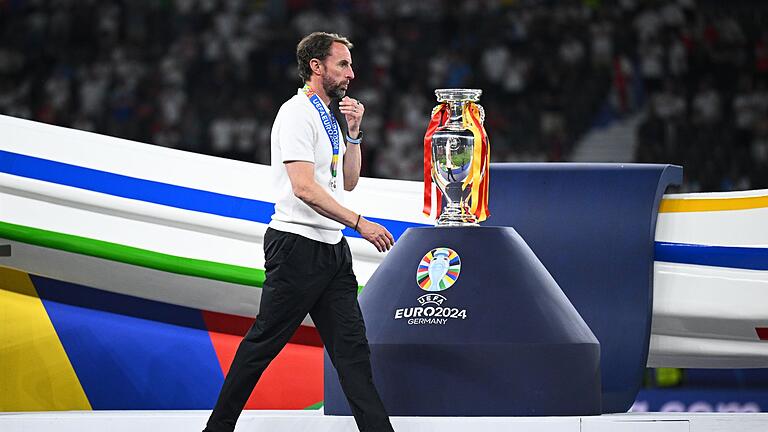 Euro 2024: Spanien - England       -  Trainer Gareth Southgate geht im EM-Finale mit England wieder leer aus.