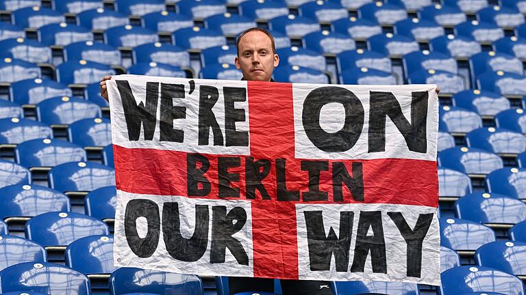 England will ins EM-Finale nach Berlin       -  Ein englischer Fan ist schon vor dem EM-Halbfinale sehr opzimistisch.