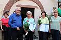 Ehrungen wurden für 25 Jahre Sangestätigkeit ausgesprochen. Das Bild zeigt (von links) Wolfgang Runge, Präsident des Sängerbundes Badisch-Franken, Waltraud Albert, Beate Hautzinger und Gerda Winzig, Vorsitzende des Frauenchors „Offener Singtreff e.V.“ aus Tauberbischofsheim.