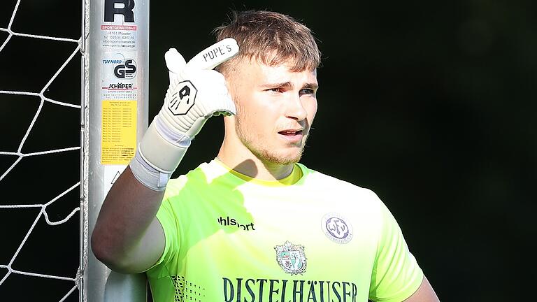 Torhüter Julian Schmidt stand beim Auswärtsspiel bei Jahn Regensburg II zum ersten Mal für den FV 04 Würzburg in der Fußball-Bayernliga im Tor.