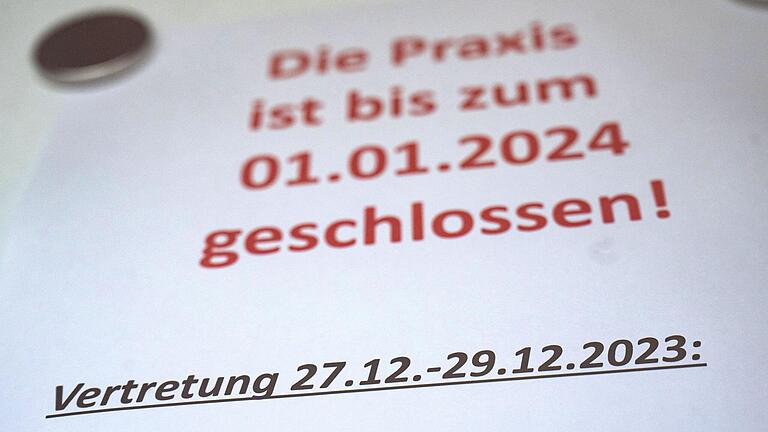 Auch in Würzburg beteiligen sich viele Arztpraxen an der bundesweiten Protestaktion und bleiben vom 27. Dezember bis 29. Dezember geschlossen (Symbolbild).