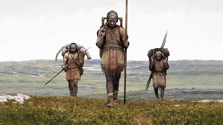 Prähistorische Jäger und Sammler       -  Eiszeit-Europäer mussten tiefgreifende Konsequenzen aus dem damaligen Klimawandel ertragen.